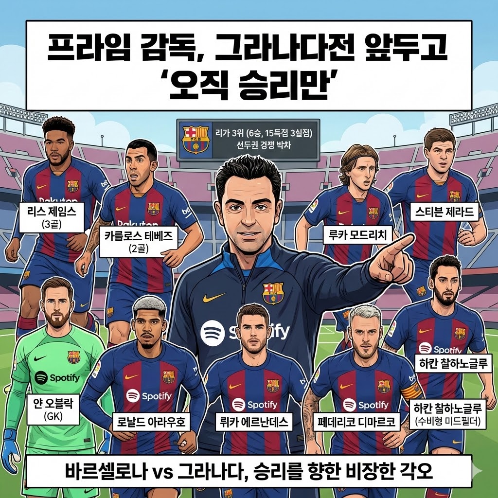 프라임 감독[오직 승리] 그라나다전 필승 다짐